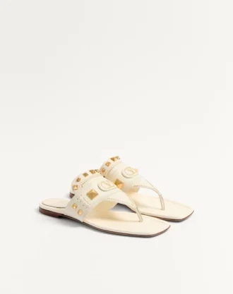 Sandales à lanières en cuir de chèvre Plaster Caster