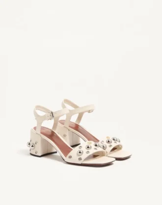 Sandales Nellcôte en cuir de veau grainé 60 mm Sandales Nellcôte en cuir de veau grainé 60 mm