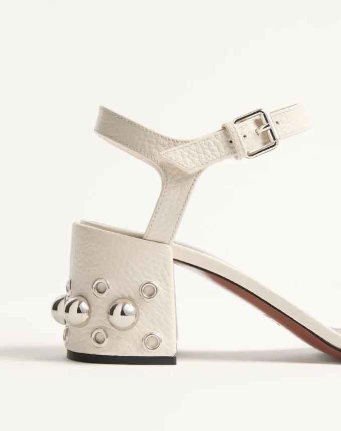 Sandales Nellcôte en cuir de veau grainé 60 mm Sandales Nellcôte en cuir de veau grainé 60 mm