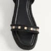 Sandales à plateforme Rockstud en cuir de veau 45 mm Sandales à plateforme Rockstud en cuir de veau 45 mm
