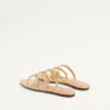 Sandales Rockstud en cuir nappa laminé