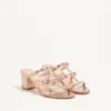 Sandales Rockstud en cuir nappa laminé 60 mm