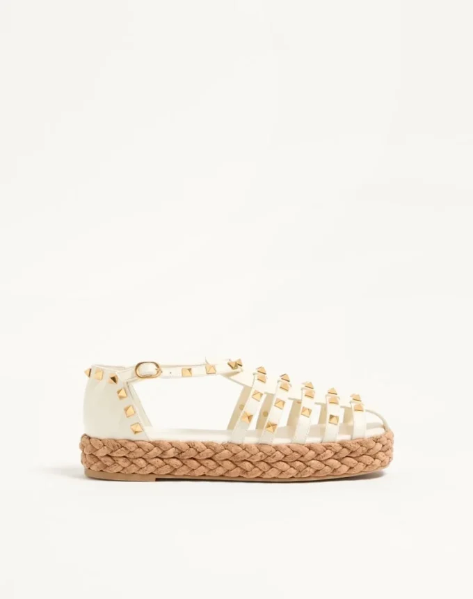 Sandales Rockstud Fishermen en cuir de veau 30 mm Sandales Rockstud Fishermen en cuir de veau 30 mm