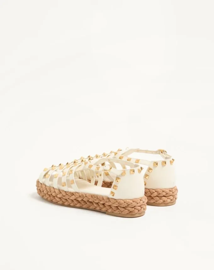 Sandales Rockstud Fishermen en cuir de veau 30 mm Sandales Rockstud Fishermen en cuir de veau 30 mm