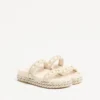 Sandales Rockstud Slide en cuir de veau 20 mm