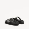 Sandales Rockstud Slide en cuir de veau 20 mm