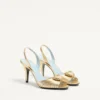 Sandales Royal en cuir nappa laminé 85 mm