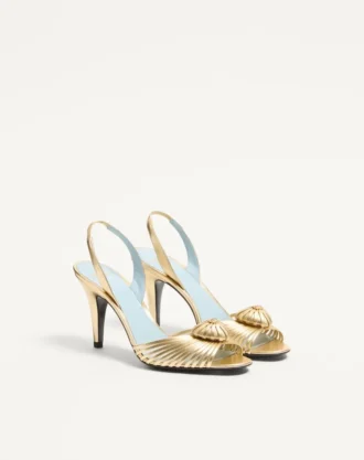Sandales Royal en cuir nappa laminé 85 mm Sandales Royal en cuir nappa laminé 85 mm