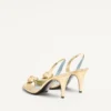 Sandales Royal en cuir nappa laminé 85 mm