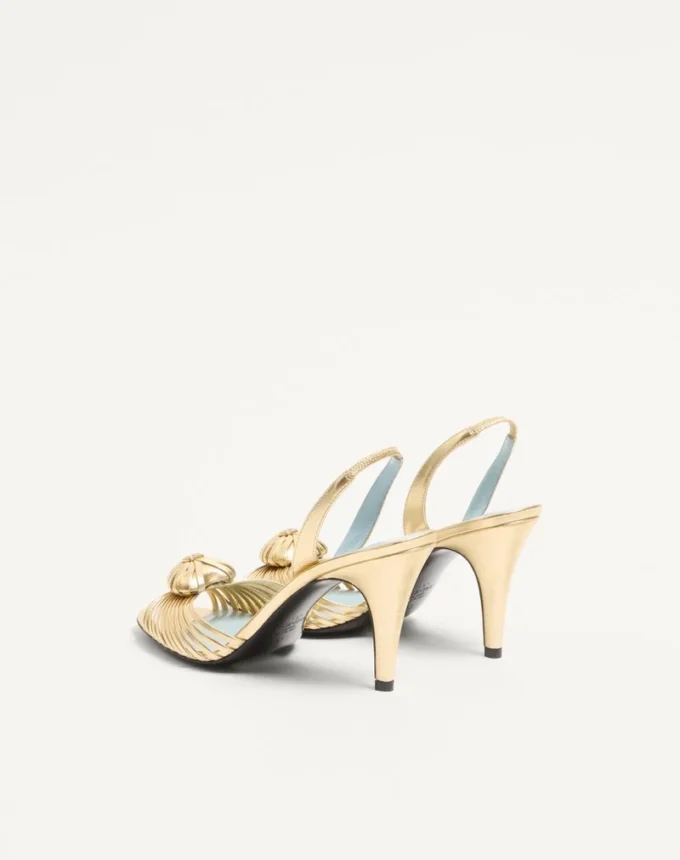 Sandales Royal en cuir nappa laminé 85 mm
