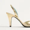 Sandales Royal en cuir nappa laminé 85 mm