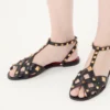 Sandales Studdy en cuir de chevreau