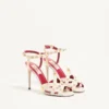 Sandales Studdy en cuir de chevreau 100 mm