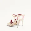 Sandales Studdy en cuir de chevreau 100 mm