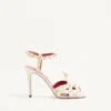 Sandales Studdy en cuir de chevreau 100 mm