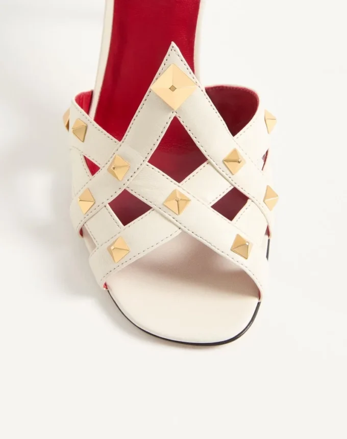 Sandales Studdy en cuir de chevreau 100 mm