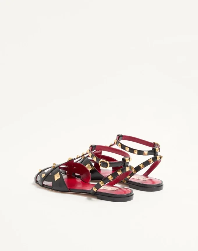 Sandales Studdy en cuir de chevreau