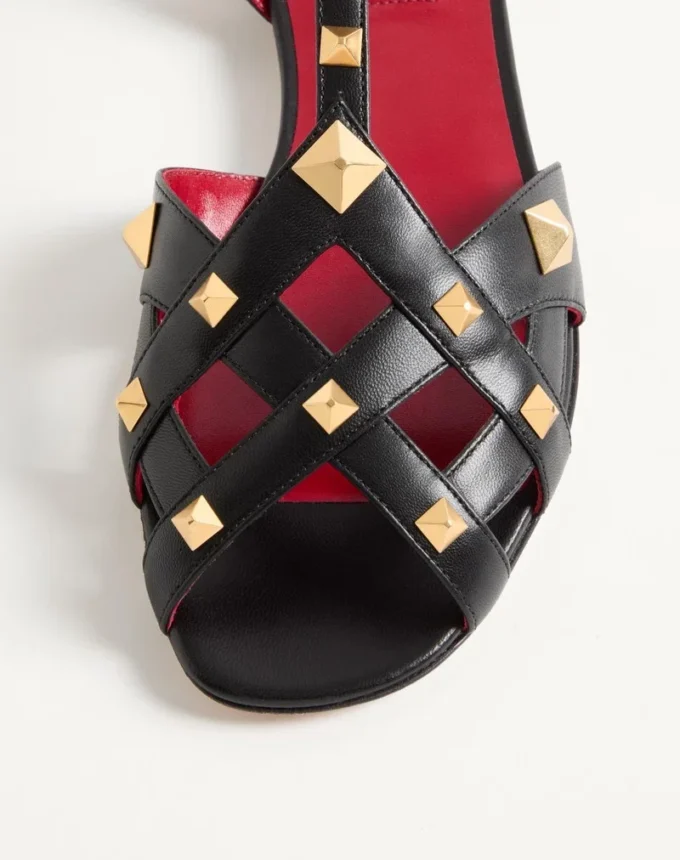 Sandales Studdy en cuir de chevreau