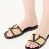 Sandales Viva Superstar en raphia avec broderies au crochet Sandales Viva Superstar en raphia avec broderies au crochet