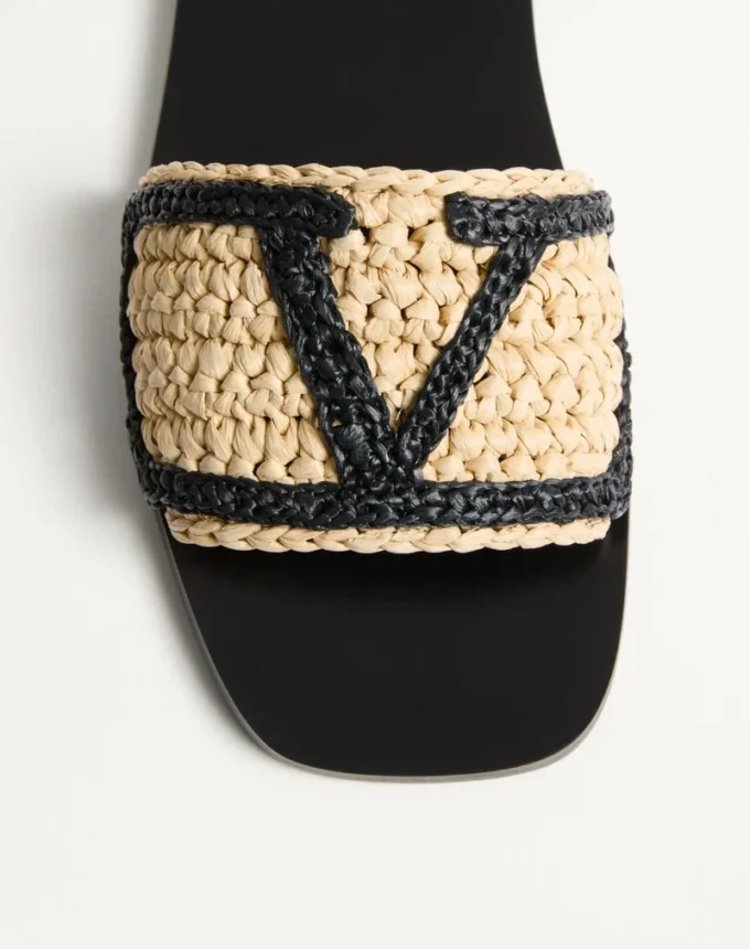 Sandales Viva Superstar en raphia avec broderies au crochet Sandales Viva Superstar en raphia avec broderies au crochet