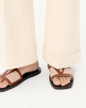Sandales Viva Superstar en toile et cuir nappa Sandales Viva Superstar en toile et cuir nappa
