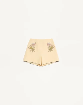 Short brodé
