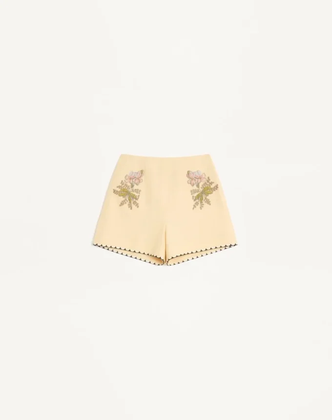 Short brodé