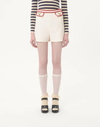 Short en crêpe couture