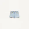 Short en denim brodé Short en denim brodé