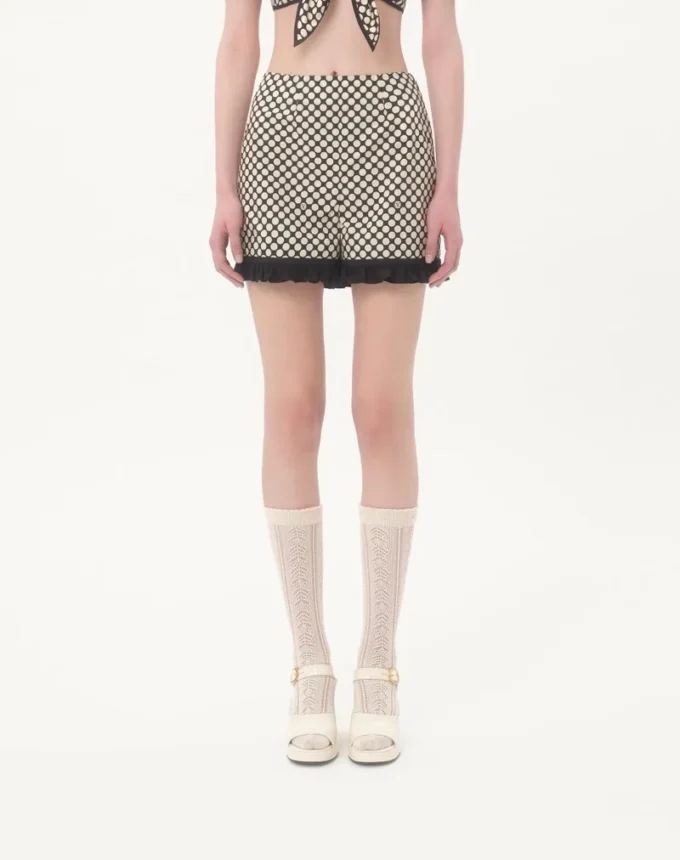 Short en popeline imprimé Plus De Pois Short en popeline imprimé Plus De Pois
