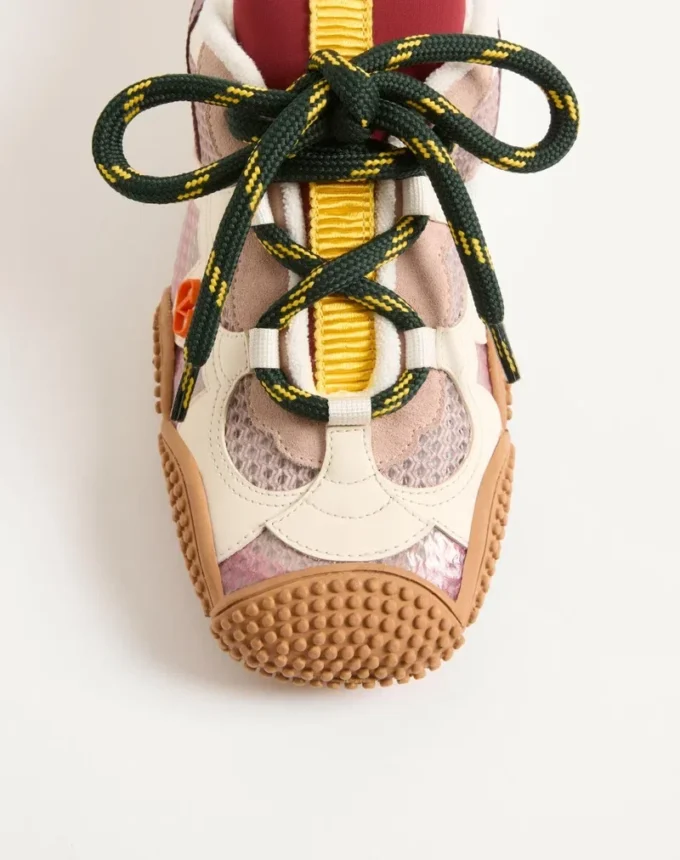 Sneakers Amphibia en cuir de veau caoutchouté et cuir de veau Sneakers Amphibia en cuir de veau caoutchouté et cuir de veau