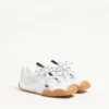 Sneakers Amphibia en cuir de veau caoutchouté et cuir refendu