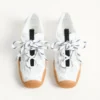 Sneakers Amphibia en cuir de veau caoutchouté et cuir refendu