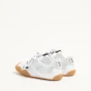 Sneakers Amphibia en cuir de veau caoutchouté et cuir refendu