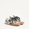 Sneakers Amphibia en cuir de veau caoutchouté et nappa laminé Sneakers Amphibia en cuir de veau caoutchouté et nappa laminé