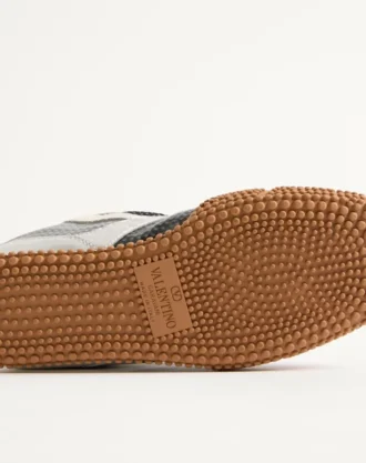 Sneakers Amphibia en cuir de veau caoutchouté et nappa laminé Sneakers Amphibia en cuir de veau caoutchouté et nappa laminé