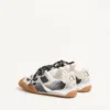 Sneakers Amphibia en cuir de veau caoutchouté et nappa laminé Sneakers Amphibia en cuir de veau caoutchouté et nappa laminé