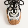 Sneakers Amphibia en cuir de veau caoutchouté et nappa laminé Sneakers Amphibia en cuir de veau caoutchouté et nappa laminé