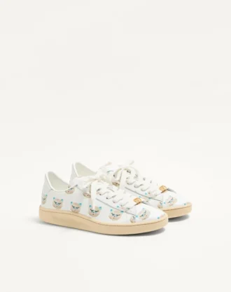 Sneakers Royco en cuir de veau nappa avec motif Le Chat De La Maison Sneakers Royco en cuir de veau nappa avec motif Le Chat De La Maison