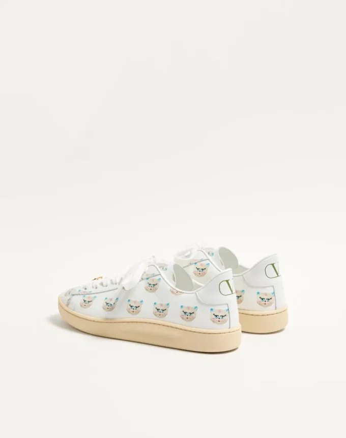 Sneakers Royco en cuir de veau nappa avec motif Le Chat De La Maison Sneakers Royco en cuir de veau nappa avec motif Le Chat De La Maison