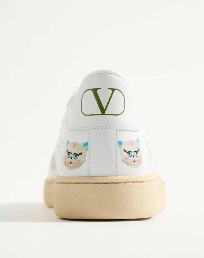Sneakers Royco en cuir de veau nappa avec motif Le Chat De La Maison Sneakers Royco en cuir de veau nappa avec motif Le Chat De La Maison