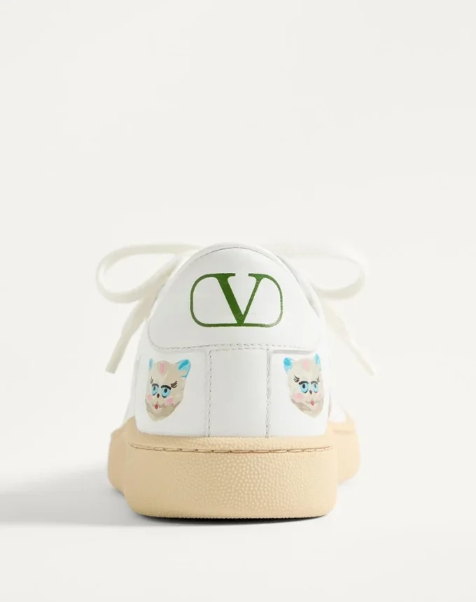Sneakers Royco en cuir de veau nappa avec motif Le Chat De La Maison Sneakers Royco en cuir de veau nappa avec motif Le Chat De La Maison