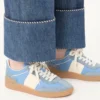 Sneakers Upvillage en cuir croûte avec bande en cuir nappa de veau Sneakers Upvillage en cuir croûte avec bande en cuir nappa de veau