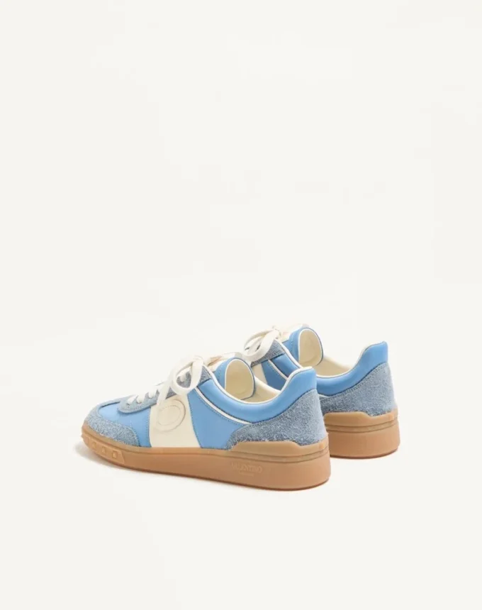 Sneakers Upvillage en cuir croûte avec bande en cuir nappa de veau Sneakers Upvillage en cuir croûte avec bande en cuir nappa de veau