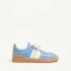 Sneakers Upvillage en cuir croûte avec bande en cuir nappa de veau Sneakers Upvillage en cuir croûte avec bande en cuir nappa de veau