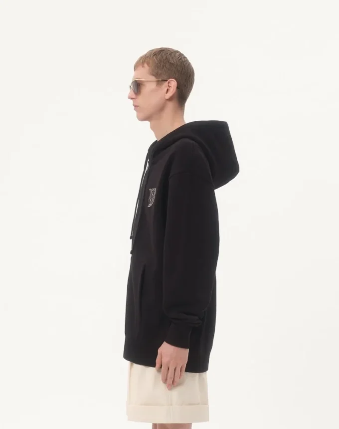 Sweat-shirt à capuche en coton avec patch VG Sweat-shirt à capuche en coton avec patch VG
