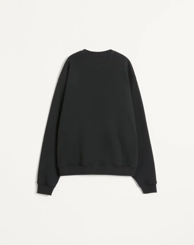 Sweat-shirt à col rond en coton avec patch Chez Valentino Sweat-shirt à col rond en coton avec patch Chez Valentino