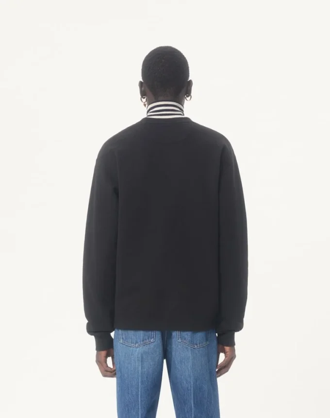 Sweat-shirt à col rond en coton Valentino avec imprimé Made In Valentino Sweat-shirt à col rond en coton Valentino avec imprimé Made In Valentino