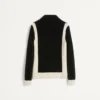 Sweat-shirt à col roulé en chenille avec fermeture éclair et patch Chez Valentino Sweat-shirt à col roulé en chenille avec fermeture éclair et patch Chez Valentino