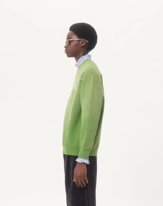 Sweat-shirt en coton avec imprimé et broderie Chez Valentino Sweat-shirt en coton avec imprimé et broderie Chez Valentino